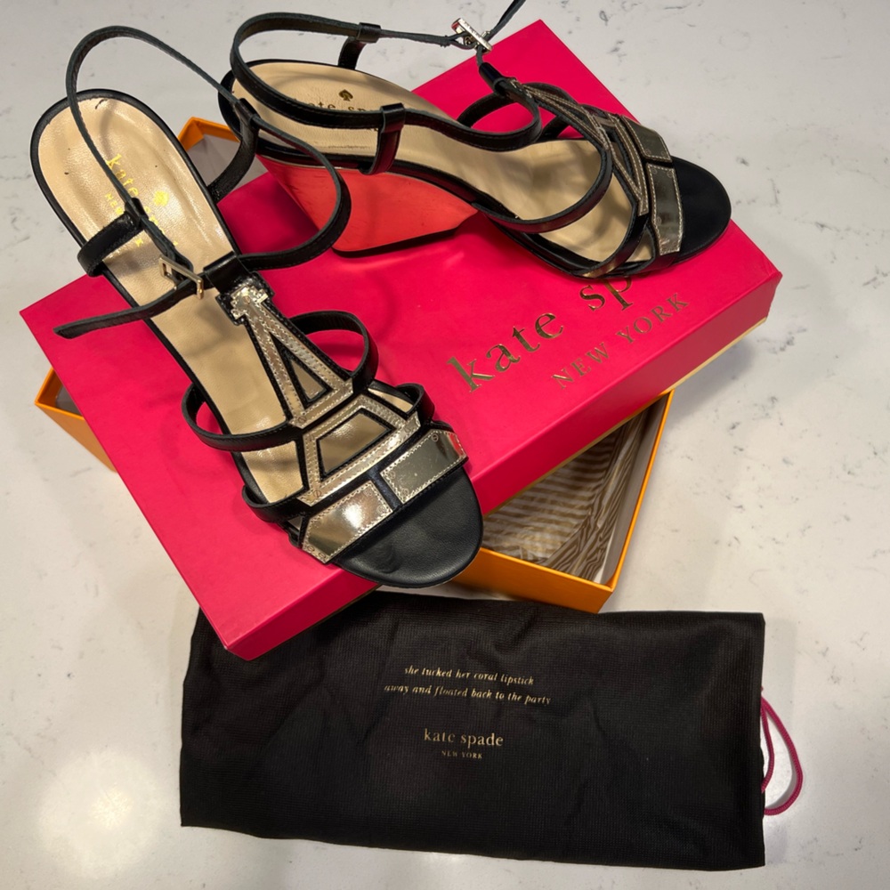 Kate Spade Eiffel Tower Wedges